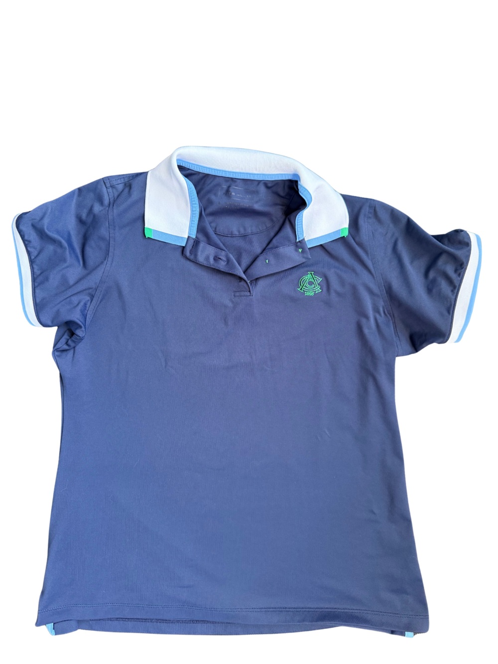 Women’s golf shirt with country club logo